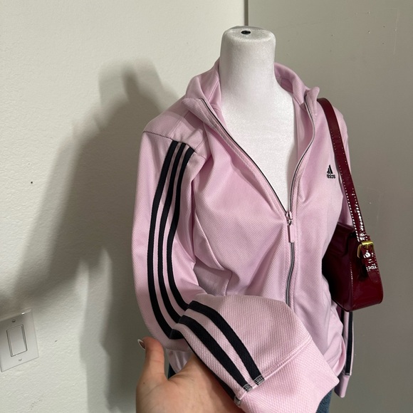 Adidas Women's Light Pink Track Jacket - Picture 2 of 7